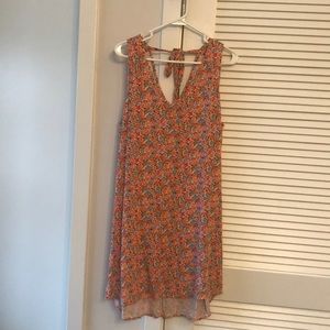 Floral print shift dress